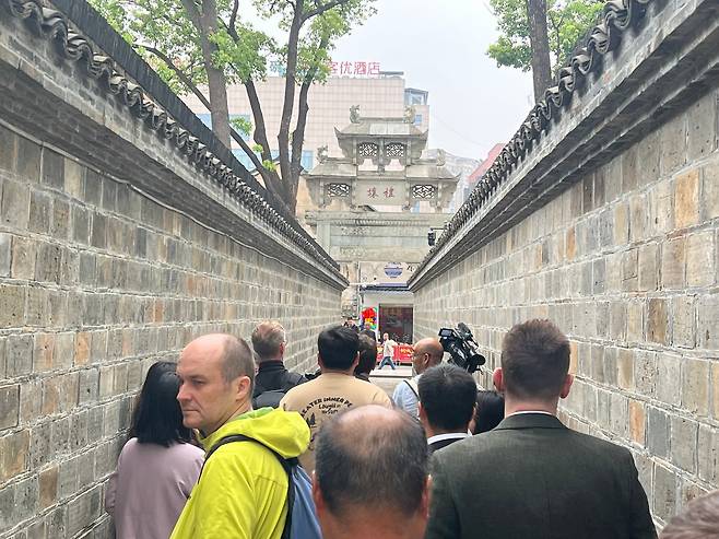 지난달 22일 방문한 안후이성 허페이의 '육척 골목'의 모습. 양보의 의미 담은 곳이다./허페이=이벌찬 특파원