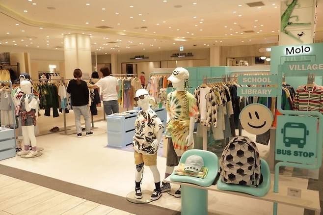 신세계백화점 강남점 아동 브랜드 '몰로 매장'.ⓒ신세계백화점