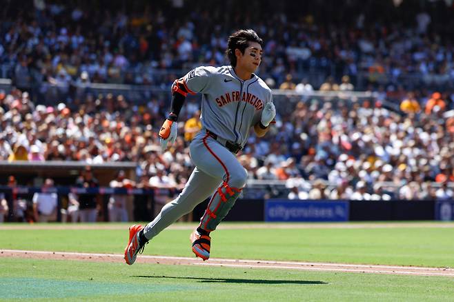 1일(한국시간) 샌디에이고전 이정후의 모습. AFP=연합뉴스