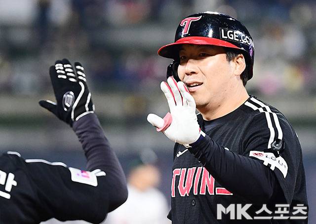 LG 김현수는 30일 대전 한화전에서 적시타를 쳤다. 사진=김영구 기자
