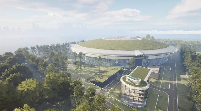 한수원이 UN 기후변화협약 당사국총회에서 발표한 혁신형 SMR(i-SMR) 조감도. 한수원 제공