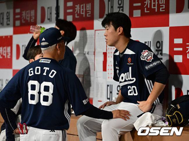 [OSEN=박준형 기자] 두산 김유성 2025.04.23 /