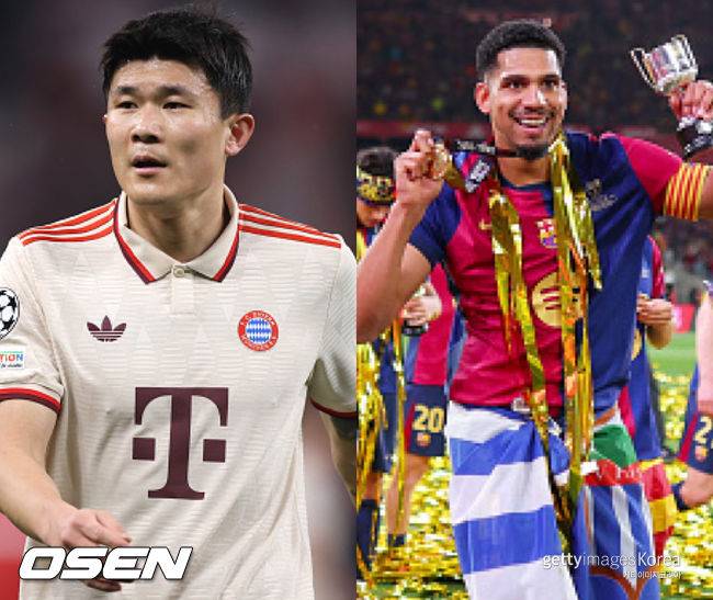 [사진] 김민재와 아라우호 ⓒGettyimages(무단전재 및 재배포 금지)