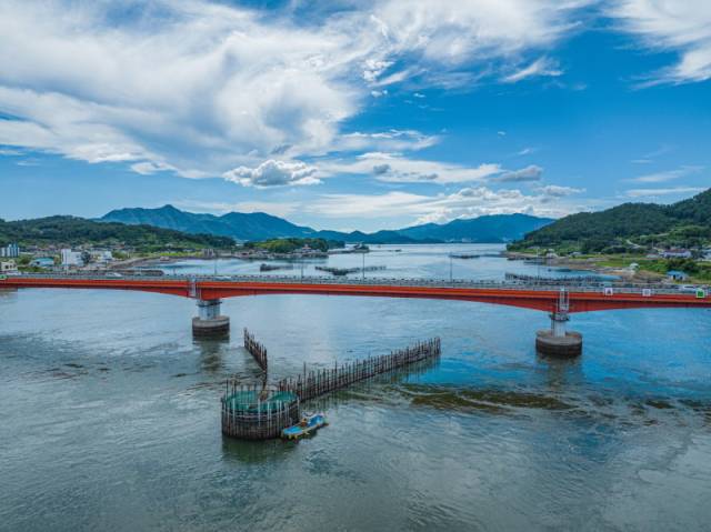 ▲남해 죽방렴이 FAO 세계중요농업유산 등재 도전한다. ⓒ남해군