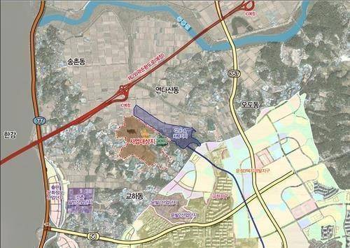 파주 운정테크노밸리 조성 사업지 [파주시 제공.  재판매 및 DB 금지]