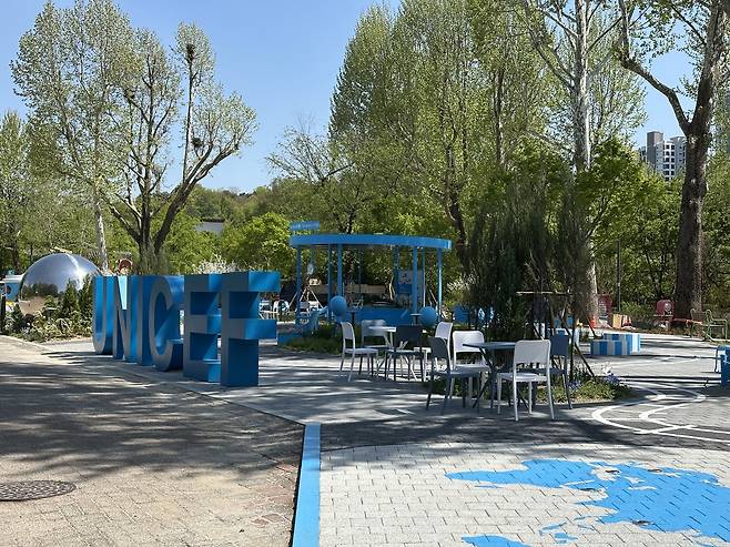 서울어린이정원 페스티벌에 유니세프가 조성한 특화정원 [서울시 제공. 재판매 및 DB 금지]