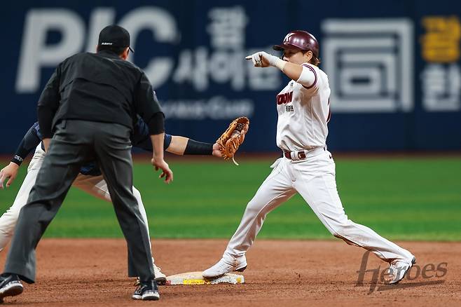 2루 도루에 성공한 이용규 [키움 히어로즈 제공. 재판매 및 DB 금지]