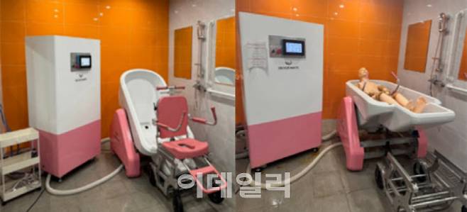 국립재활원 내 설치된 목욕 스마트돌봄스페이스 모습(사진=국립재활원)
