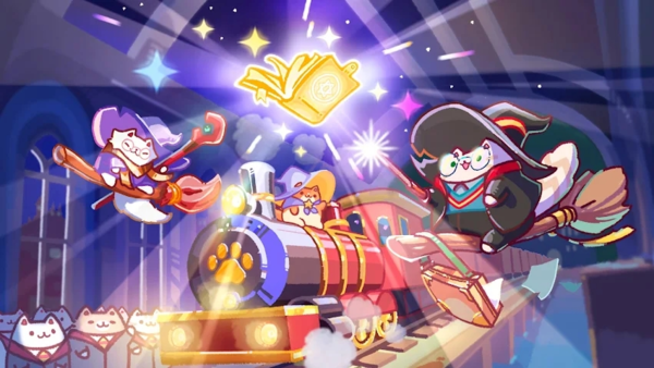 - 고양이에 해리포터 오마주를 곁들인 고양이 마법학교