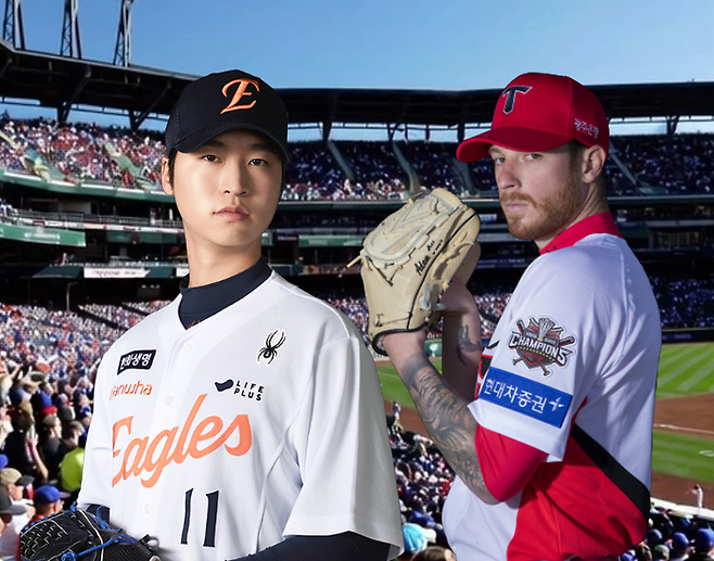 2일 선발 투수 한화 엄상백, KIA 올러