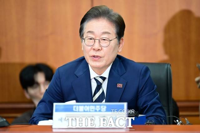 이재명 더불어민주당 대선 예비후보가 21일 오전 서울 여의도 금융투자협회에서 열린 '자본시장 활성화를 위한 정책간담회'에 참석해 발언하고 있다./남윤호