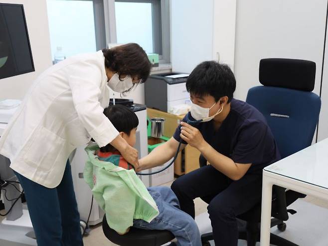 소아과 진료 사진. 곡성군 제공