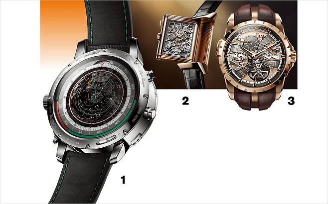 1 VACHERON CONSTANTIN 2 JAEGER-LeCOULTRE 3 ROGER DUBUIS