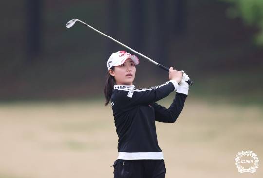 황유민의 1라운드 경기 모습. 사진[연합뉴스]