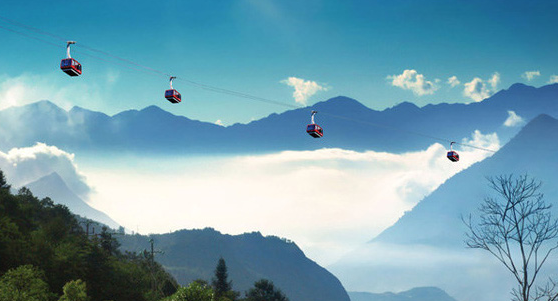 베트남 사파의 케이블카 운행 장면. [사파투어넷]