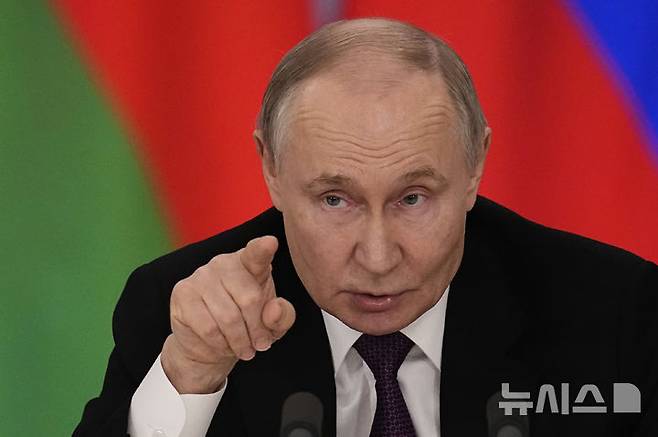 [모스크바=AP/뉴시스]블라디미르 푸틴 러시아 대통령.