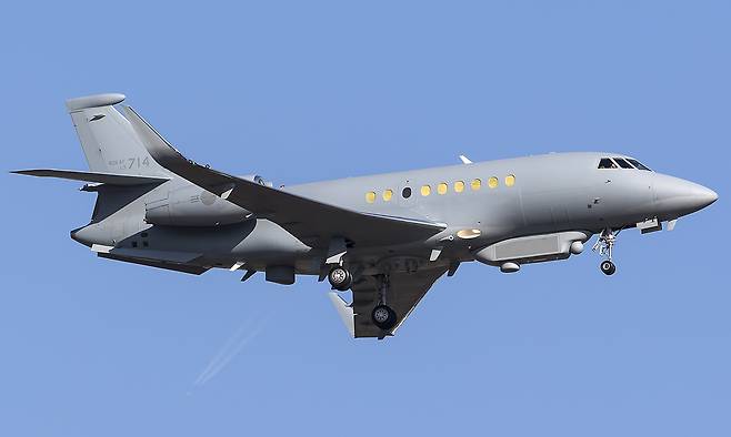 한국 공군이 운용중이 신형 백두정찰기. 세계일보 자료사진