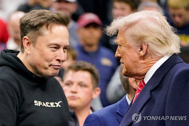 머스크와 도널드 트럼프 미국 대통령 [로이터=연합뉴스 자료사진]