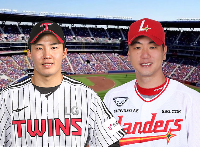 3일 선발 투수 LG 임찬규, SSG 김광현