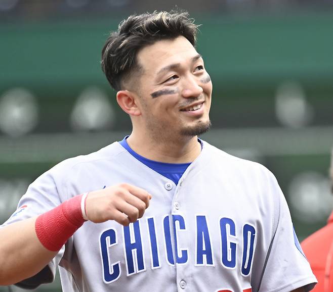 3번-지명타자로 맹활약 중인 시카고 컵스 스즈키. 내셔널리그 홈런-타점 공동 3위다. UPI연합뉴스
