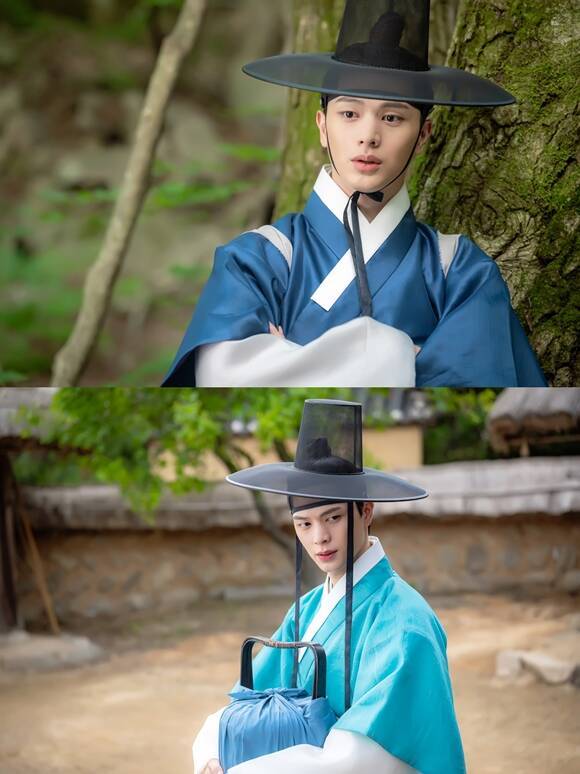 배우 육성재가 '귀궁'에서 여리(김지연 분)의 첫사랑 윤갑과 이무기 강철이로 1인 2역 연기를 선보이는 중이다. /SBS