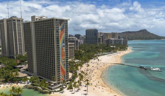 하와이 와이키키 비치 인근의 힐튼 하와이안 빌리지 리조트. 연합뉴스
