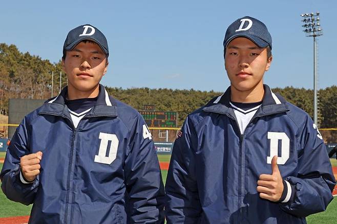 야구-대구고 정원(왼쪽)정일. 사진=서동일 기자