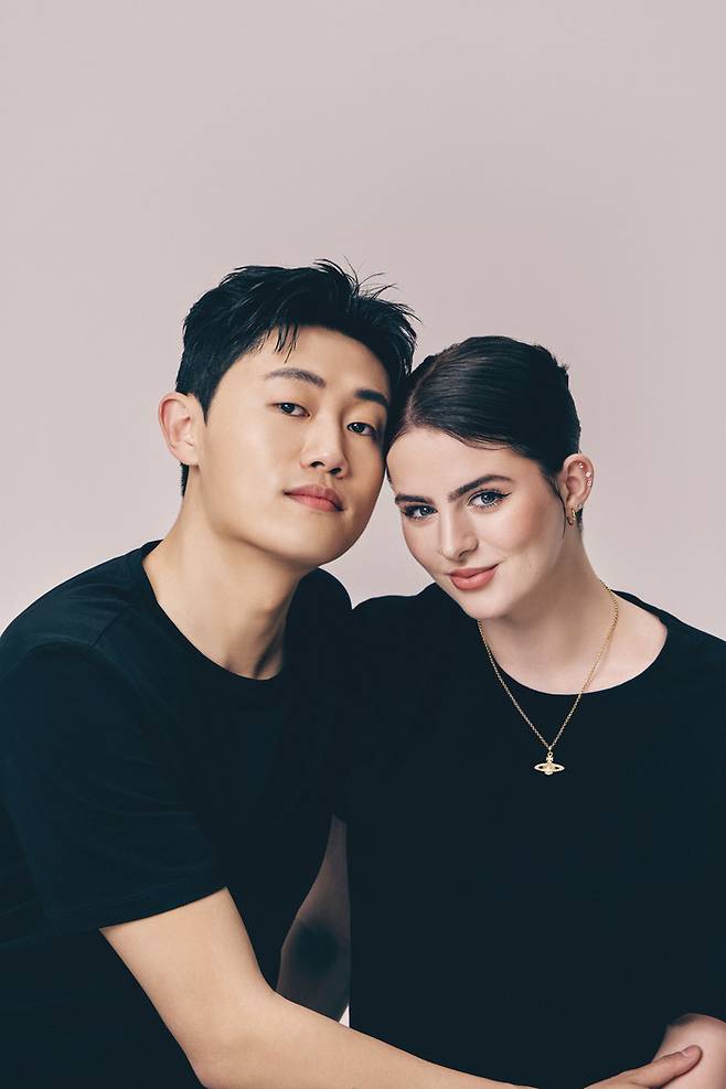 한국을 대표하는 국제 커플 크리에이터 ‘진우와 해티’. 본인제공