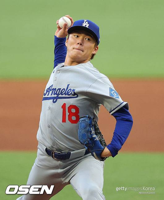 [사진] LA 다저스 야마모토 요시노부. ⓒGettyimages(무단전재 및 재배포 금지)