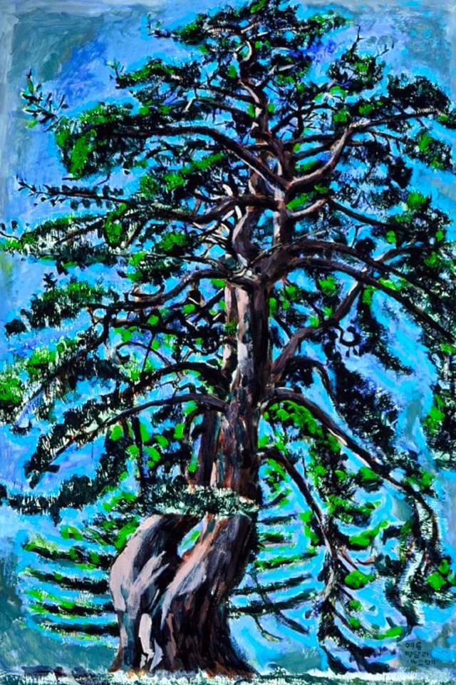 ▲ <명달리 여름소나무>. ⓒ민정기