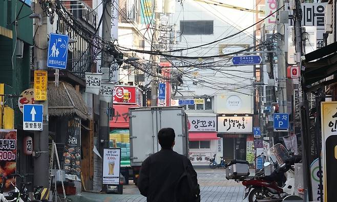 서울 신촌 부근 상업지역 모습. 연합뉴스
