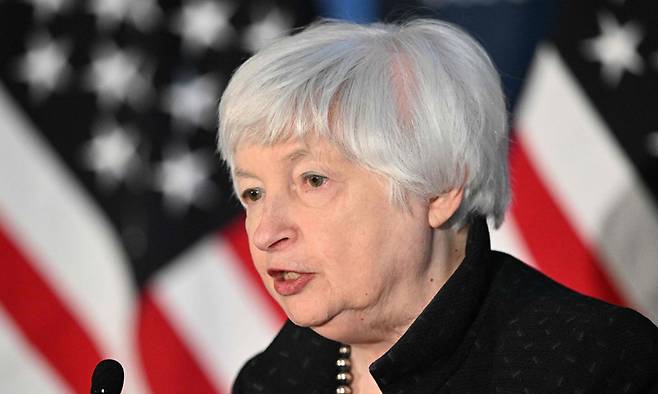 재닛 옐런 전 미국 재무부 장관. AFP연합뉴스