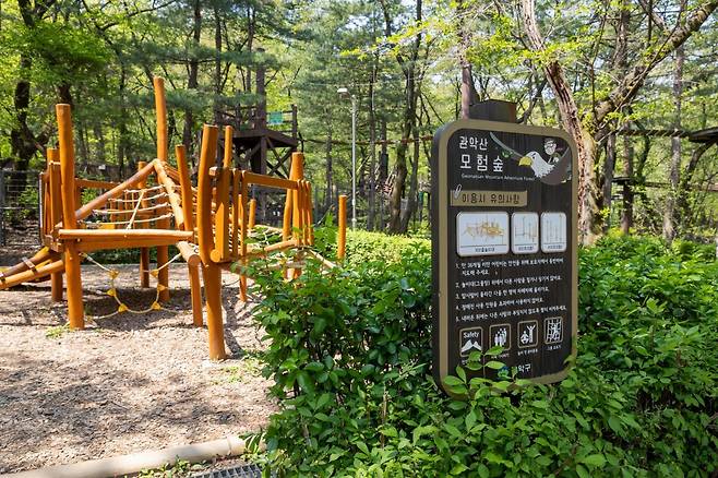 아이들이 숲에서 즐겁게 뛰어놀 수 있는 관악산 모험숲           사진제공｜서울관광재단