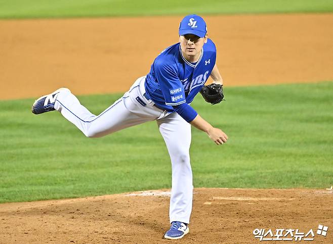 삼성 라이온즈 구원투수 임창민이 지난해 정규시즌 경기에 등판해 역투하고 있다. 엑스포츠뉴스 DB