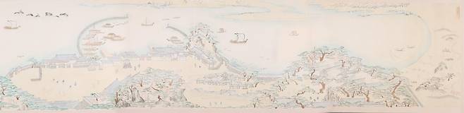 조선후기 부산초량왜관 그린 '초량화관지도' 첫 공개     [부산박물관 제공. 재판매 및 DB 금지] photo@yna.co.kr