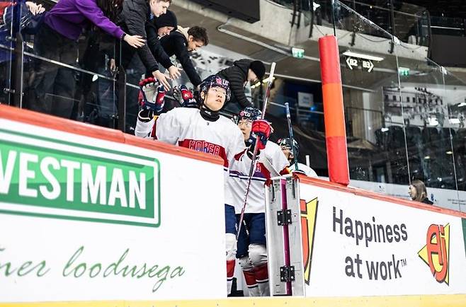 리투아니아와 세계선수권 최종전에 출격한 한국 아이스하키 [국제아이스하키연맹 홈페이지 캡처. 재판매 및 DB 금지]