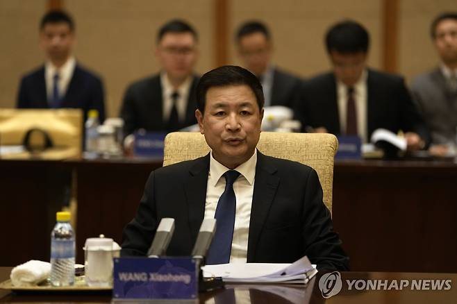 왕샤오훙 중국 공안부장 [EPA 연합뉴스 자료사진. 재판매 및 DB 금지]