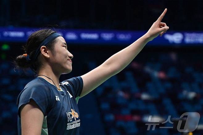 배드민턴 여자 단식 세계 1위 안세영. ⓒ AFP=뉴스1