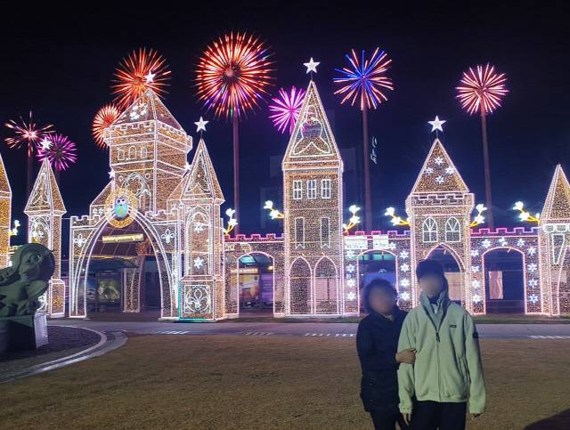 모나 용평 리조트의 화려한 야경/사진제공=모나용평