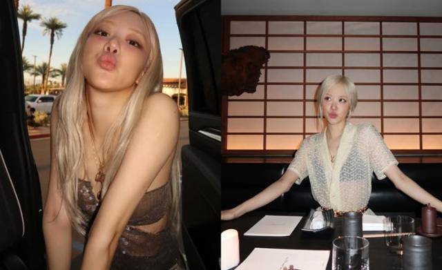 블랙핑크 로제의 경우 눈썹을 슬림한 느낌으로 다듬은 다음 자신의 탈색모와 어울리는 색깔로 눈썹도 함께 탈색해 보다 스키니한 느낌의 눈썹을 완성했다. 로제 SNS