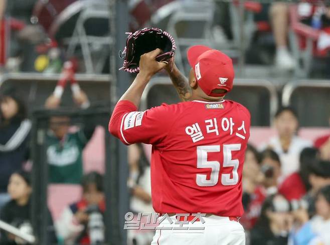 현재 대만 프로야구에서 활약 중인 엘리아스의 SSG 시절 모습. IS 포토