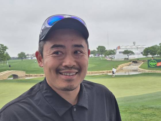 미국 텍사스 주 댈러스에서 열린 PGA 투어 CJ컵에서 만난 유용욱 바베큐 연구소 유용욱 소장. 성호준 기자