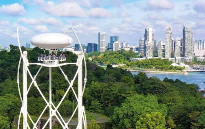 싱가포르 센토사섬 대표 명소로 자리 잡은 스카이헬릭스. 사진=마운트페이버레저그룹