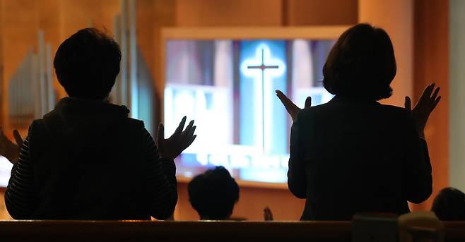 2020년 4월 26일 서울 영등포구 여의도순복음교회에서 주일예배가 열리고 있다. 사진은 기사와 관련 없습니다. 연합뉴스