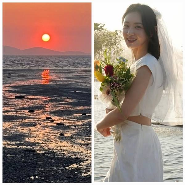 배성재와 5월 결혼을 앞둔 김다영이 한강 노을 아래 펼쳐진 소박한 브라이덜샤워를 공개해 눈길을 끌고 있다. 사진=SNS