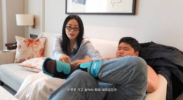 오윤아 모자./소셜미디어