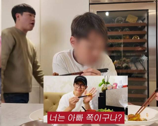 이민정의 요리를 맛있게 먹는 이민정-이병헌 아들. / 유튜브 '이민정 MJ' 캡처