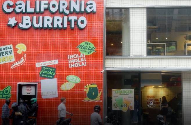 캘리포니아 부리토 매장 모습 [CNBC방송 화면 캡처]