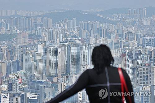 남산에서 바라본 서울 시내 아파트 단지 모습 [연합뉴스 자료사진]