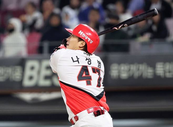 ▲ KIA 타선의 핵심이나 종아리 부상으로 당분간 1군에서 이탈할 예정인 나성범 ⓒ연합뉴스